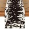 Artoid Mode Igloo Pine Snowflake Silhouette Christmas Table Runner Black Seasonal Winter Kitchen Dining Table Decor for Home Party 13x72 Inch