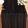 SAJOO 10FT Black Chiffon Table Runner 30x120 Inches Boho Rustic Sheer Halloween Table Runner for Wedding Birthday Party Decor Bridal Shower Decorations