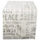 DII Holiday Dining Table Linen Metallic Fabric Kitchen Dcor Christmas Table Runner 14x72 Silver Holiday Collage