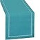 Grelucgo Handmade Hemstitch Teal Table Runner Dresser Scarf Rectangular 14 by 72 Inch