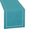 Grelucgo Handmade Hemstitch Teal Table Runner Dresser Scarf Rectangular 14 by 72 Inch