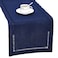 Grelucgo Handmade Hemstitch Solid Navy Blue Nautical Rectangular Table Runner Or Dresser Scarf 14 x 60 Inch