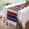 Xplanet Mexican Table Runner 14 x 84 inch Colorful Striped Mexican Serape Blanket Party Wedding Decorations Fringe Cotton Table Runner