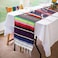 Xplanet Mexican Table Runner 14 x 84 inch Colorful Striped Mexican Serape Blanket Party Wedding Decorations Fringe Cotton Table Runner