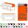 Grandipity Orange 12 Pack Premium Disposable Plastic Table Runner 14 x 108 Inch Table Runner for Dinner Parties Events by