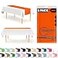 Grandipity Orange 6 Pack Premium Disposable Plastic Table Runner 14 x 108 Inch Table Runner for Dinner Parties Events by