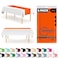 Grandipity Orange 6 Pack Premium Disposable Plastic Table Runner 14 x 108 Inch Table Runner for Dinner Parties Events by