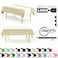 Grandipity White 6 Pack Premium Disposable Plastic Table Runner 14 x 108 Inch Table Runner for Dinner Parties Events by