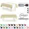 Grandipity White 6 Pack Premium Disposable Plastic Table Runner 14 x 108 Inch Table Runner for Dinner Parties Events by