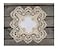 Linens, Art Gold European Lace and Antique Jacquard Fabric Doily Placemat 14 Inch Square
