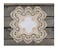 Linens, Art Gold European Lace and Antique Jacquard Fabric Doily Placemat 14 Inch Square