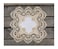 Linens, Art Gold European Lace and Antique Jacquard Fabric Doily Placemat 14 Inch Square