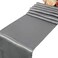 WELMATCH Silver Satin Table Runners 5 pcs Wedding Banquet Party Event Decoration Table Runners Silver 5