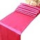 WELMATCH Hot Pink Satin Table Runners 5 pcs Wedding Banquet Party Event Decoration Table Runners Hot Pink 5
