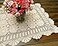 Damanni Rectangular Cotton Handmade Crochet Lace Table Runner Doilies Table Dresser Scarf Dcor19 Inch by 35 InchBeige