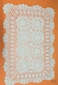 Damanni 2PC Rectangular Cotton Handmade Crochet Lace Table Runner Doilies Table Dresser Scarf Dcor16 Inch by 24 InchBeige