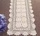 Damanni Rectangular Cotton Handmade Crochet Lace Table Runner Doilies Table Dresser Scarf Dcor16 Inch by 27 InchBeige