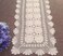 Damanni Rectangular Cotton Handmade Crochet Lace Table Runner Doilies Table Dresser Scarf Dcor16 Inch by 27 InchBeige