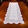 Damanni Rectangular Cotton Handmade Crochet Lace Table Runner Doilies Table Dresser Scarf Dcor16 Inch by 47 InchWhite