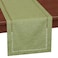 Grelucgo Handcrafted Solid Color Dining Table Runner DoubleHemstitched Sage Green 14 x 90
