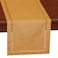 Grelucgo Handcrafted Solid Color Dining Table Runner Dresser Scarf DoubleHemstitched Mustard Gold 14 x 54