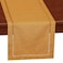 Grelucgo Handcrafted Solid Color Dining Table Runner Dresser Scarf DoubleHemstitched Mustard Gold 14 x 54