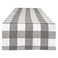 DII Gingham Check Tabletop Collection Gray Table Runner 14x72