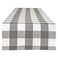 DII Gingham Check Tabletop Collection Gray Table Runner 14x72