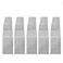 JYFLZQ Silver Sequin Table Runners 12x72 Pack of 5 Glitter Sequin Fabric Table Linens Sparkly Runners for Wedding Birthday Party Decor