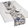 mookaitedecor Cotton Table Runner Blue Flower Table Runners for Dinner Parties Weddings Decor Everyday Use 12 x 33 Inch