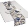 mookaitedecor Cotton Table Runner Blue Flower Table Runners for Dinner Parties Weddings Decor Everyday Use 12 x 33 Inch