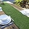 Aneco 14 x 72 Inch Artificial Grass Table Runners Carpet Roll Synthetic Grass Table Runner Grass Tabletop Decoration for Spring Fall Summer Holiday Baby Shower Wedding Birthday Banquet