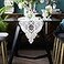 SUTAVIA Lace Patio Table Runner Embroidered Dresser Scarf Classic Rectangular Macrame Tablerunnerfor Kitchen Dining Picnic Coffee Tableand Wedding Banquet Home DecorationWhite 1284