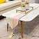 Avigers Ice Berry Powder Table Runner with Tassels 12 x 59 Inch Modern Luxury Geometric Table Runner for Coffee Table Dining Table Console Dresser Decorative Fabric Table Scarf for Home Decor