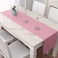 DUALIFE Baby Pink Table Runner 14x72 InchesRomantic Rose Pink for Wedding Anniversary Party Decor Baby Shower and Birthday Party Cake Table Decorations 1 Piece