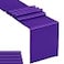Hahuho 5Pack Satin Table Runner Purple 12 x 108 inches Long Table Runners for Wedding Birthday Parties Banquets Decorations5 Pack 12x108 Inch Purple