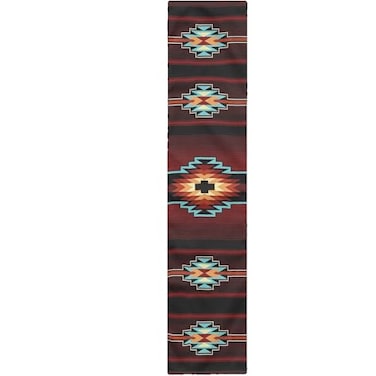 GLENLCWE Southwestern Native Aztec Print Long Table RunnerTribal Style Table Runners Mat Decor for Party Dinner Festival72 InchEasy to Clean