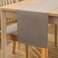 Encasa XO Table Runner 13x104 Long Cotton Canvas Fabric Beige Solid Color Machine Washable Durable