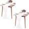 Pufogu 2 Pack 10Ft White Chiffon Table Runner Sheer 29x120 Inch for Romantic Wedding Decor Bridal Baby Shower Birthday Rustic Party Decoration