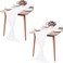 Pufogu 2 Pack 10Ft White Chiffon Table Runner Sheer 29x120 Inch for Romantic Wedding Decor Bridal Baby Shower Birthday Rustic Party Decoration