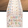 Secarond Happy Birthday Table RunnerSpring Summer Holiday Dining Table Runners for Home Party Dcor 13x70 Inch
