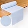 AH AMERICAN American Homestead Paper Table Runner Roll 78 ft Disposable LinenLike Table Cover Roll 20 Perforated Table Runners 16 x 48 for Parties Weddings and Events Light Blue