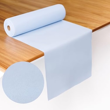 AH AMERICAN American Homestead Paper Table Runner Roll 78 ft Disposable LinenLike Table Cover Roll 20 Perforated Table Runners 16 x 48 for Parties Weddings and Events Light Blue