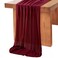 QueenDream 10Ft Burgundy Chiffon Table Runner 27x120 Inch Long Sheer Table Runner for Boho Weddings Bridal Shower Party Table Top Decorations