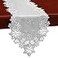 Simhomsen Embroidered Silver Snowflakes Table Runners for Christmas Holiday and Winter Silver 1469 inches