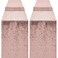 OQSC Sequin Table Runners 72 Inches Long Christmas Glitter Table Runner for Party Wedding Bridal Baby 2 Pcs Rose Gold