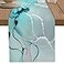 Falaniique Marble Turquoise Teal Aqua Table Runner 70 Inches LongCotton Linen Modern Kitchen Dinner Dining Table Runners Decor DresserBurlap Tablerunner for CoffeeDiningPartyWedding Table Table Decor