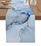 ZOE GARDEN Marble Table Runner 108 Inches Long Ombre Blue Marble Grey Farmhouse Modern Kitchen Dining Burlap Cotton Tablerunner for SmallRoundSquareWeddingCoffeeDining Table Party Home Dcor