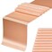Gankar Satin Peach Table Runners 10 Pack for Wedding Parties 12 x 108 inches Long Ribbon Table Runners Birthday Banquet Hotel Restaurant Decorations Peach 10 Pieces