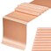 Gankar Satin Peach Table Runners 10 Pack for Wedding Parties 12 x 108 inches Long Ribbon Table Runners Birthday Banquet Hotel Restaurant Decorations Peach 10 Pieces
